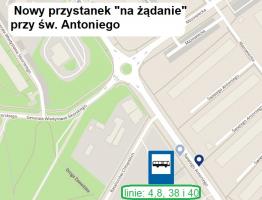 Nowy przystanek dla autobusów MZK przy ul. św. Antoniego